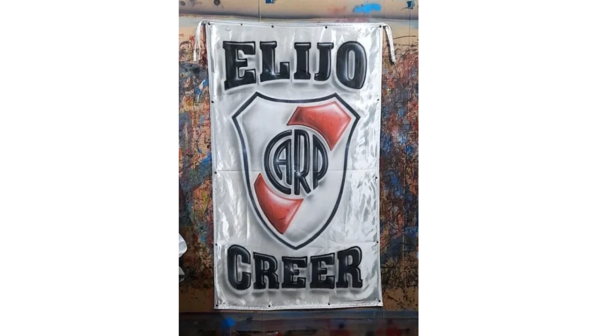 frase de river plate elijo creer en bandera mas escudo