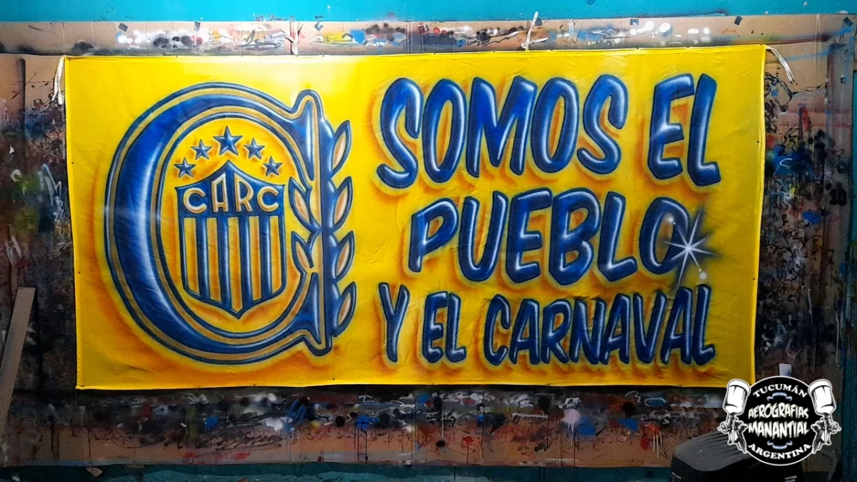 bandera de rosario central de 3 metros