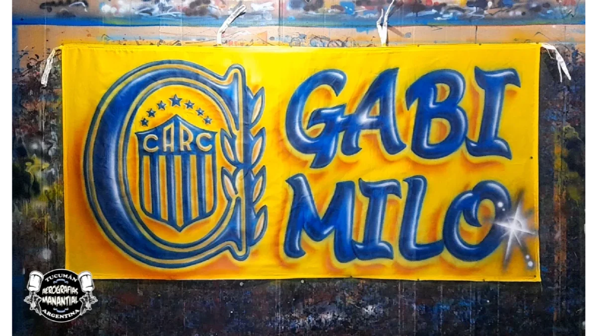 bandera de rosario central de 2 m por 1 m escudo mas frase
