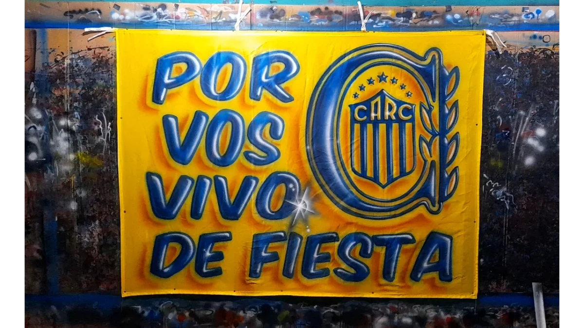 frase bandera por vos vivo de fiesta rosario central