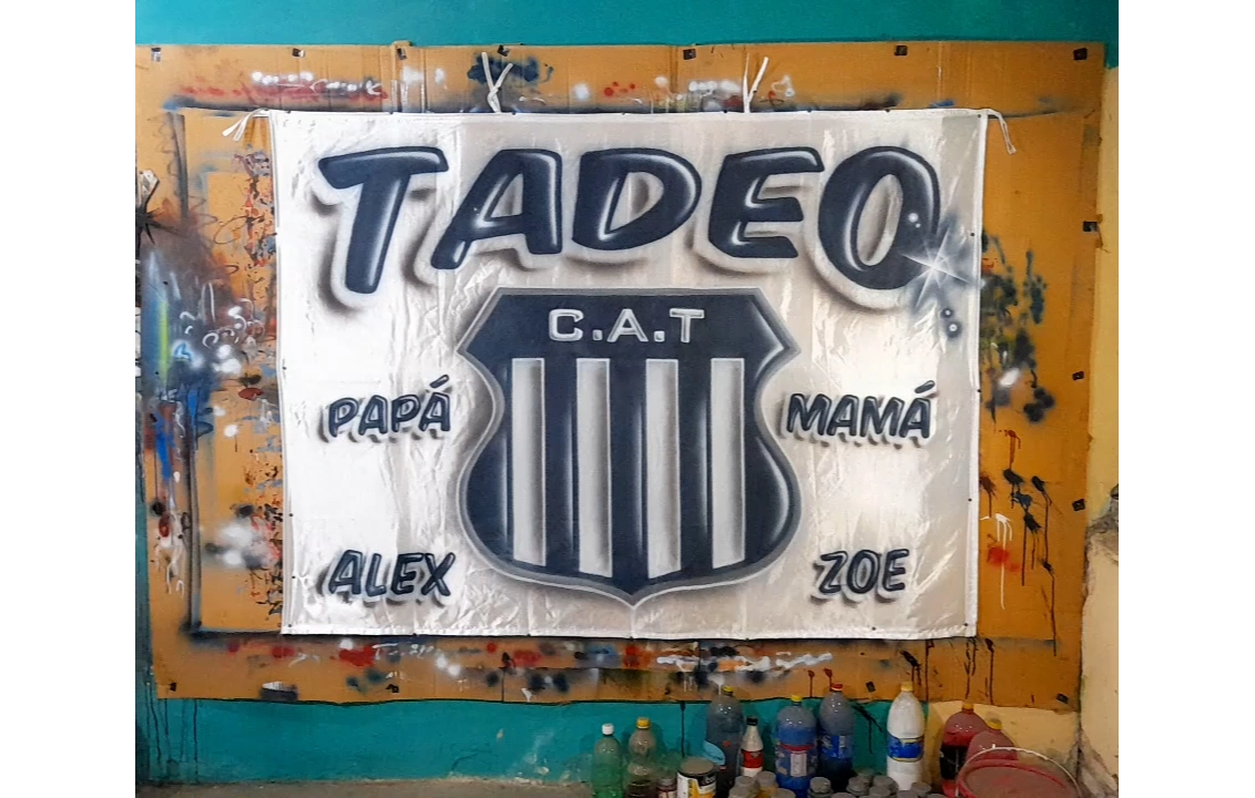 bandera de talleres de cordoba pintadas