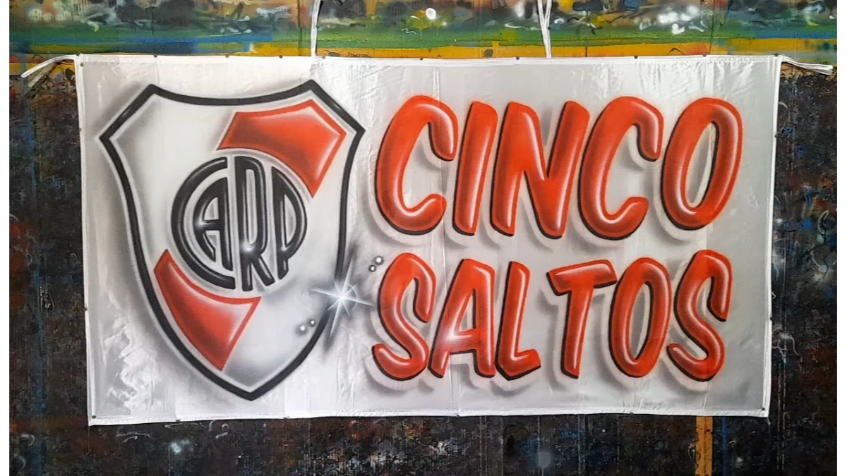 trapos de river plate con aerografia