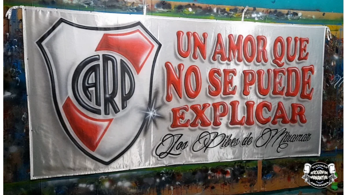 bandera de river plate de tres metros