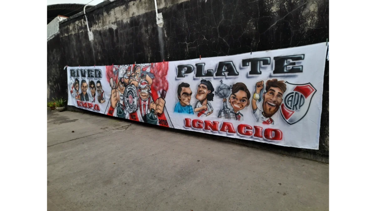 telon de river plate en bandera