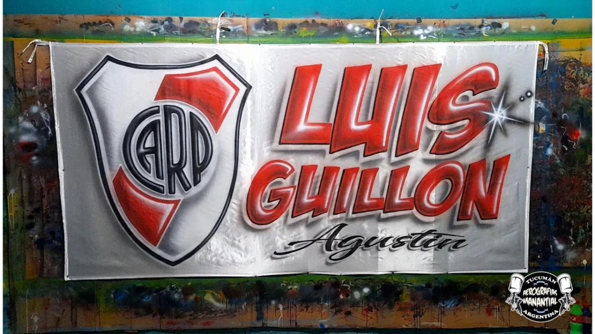 banderas pintadas de river plate