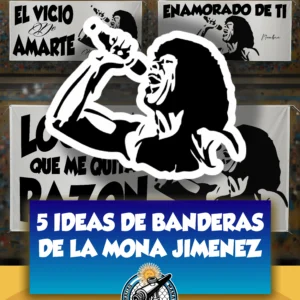 5 DISEÑOS DE BANDERA DE LA MONA JIMENEZ