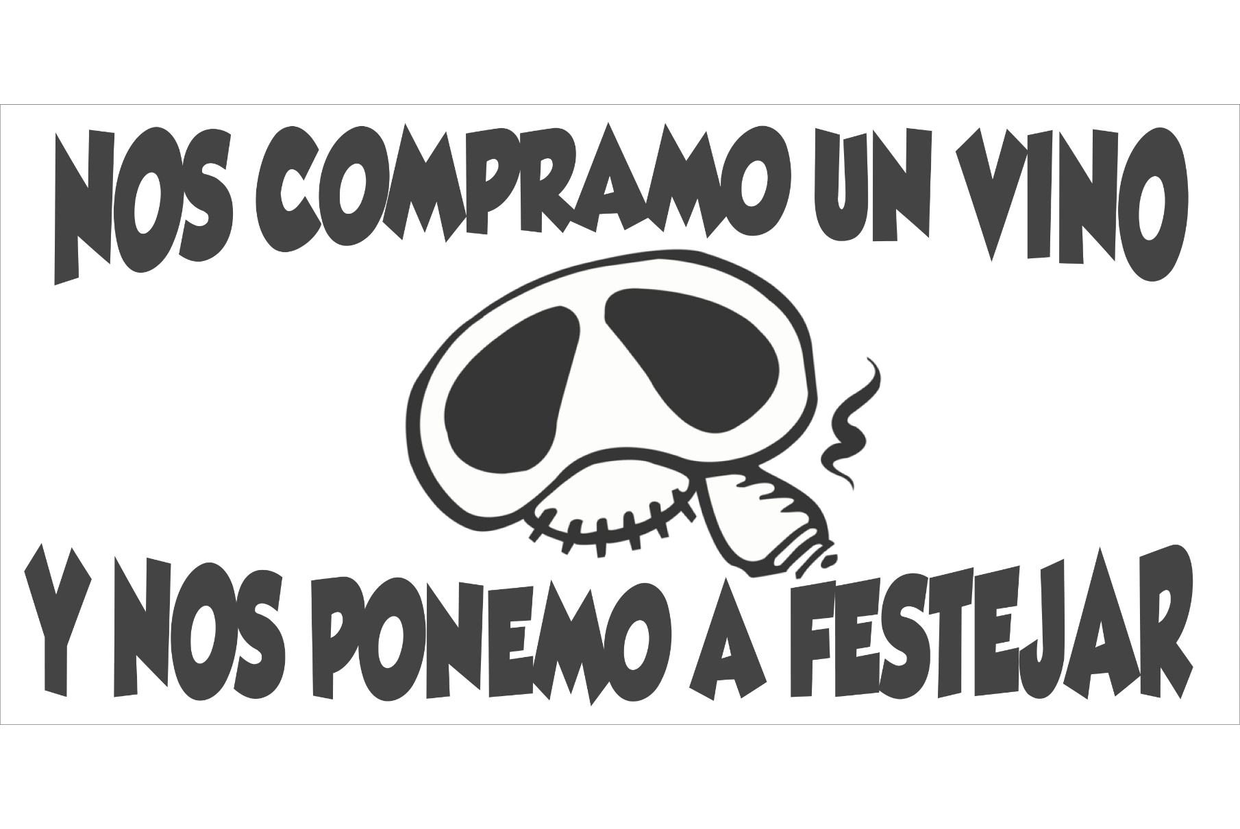 nos compramo un vino y nos ponemos a festejar