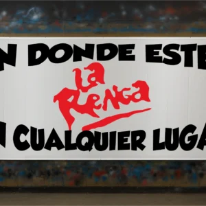 frase de la renga para banderas con aerografia