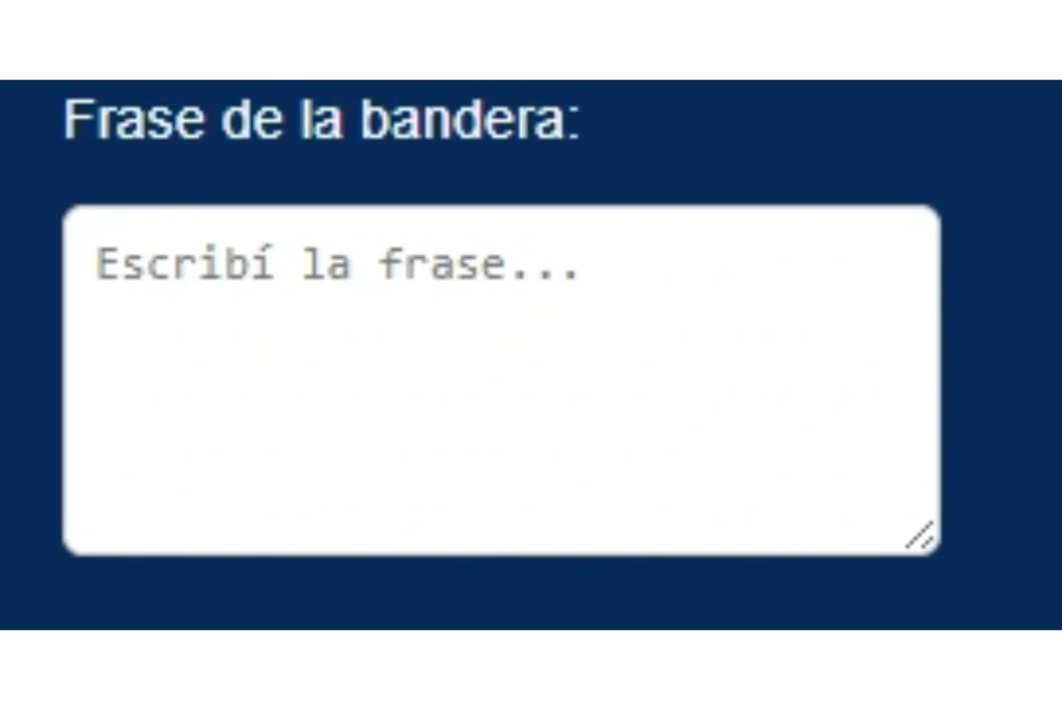 agregar frase de bandera para el diseñador