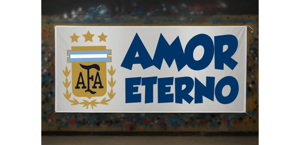 amor eterno diseño bandera