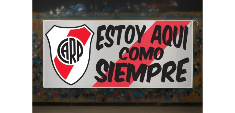 banderas de river plate con frases