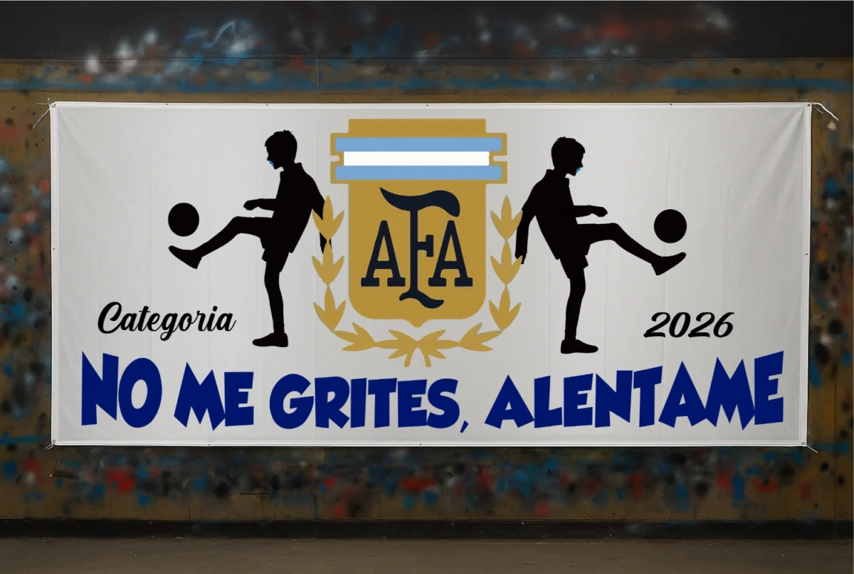 frases para banderas de futbol infantil con dibujo